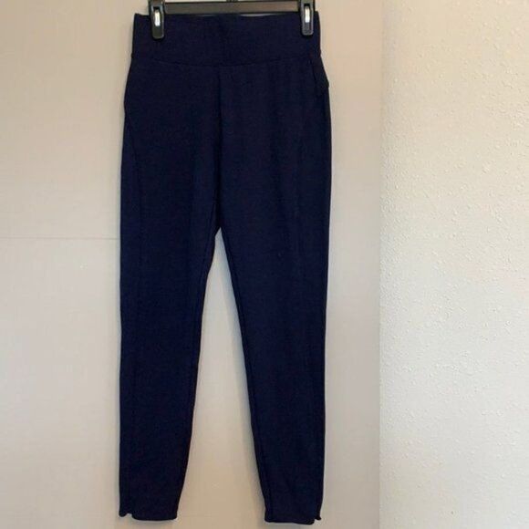 Seven7 Pants - Seven 7 Navy-Blue Thick Leggings Size S